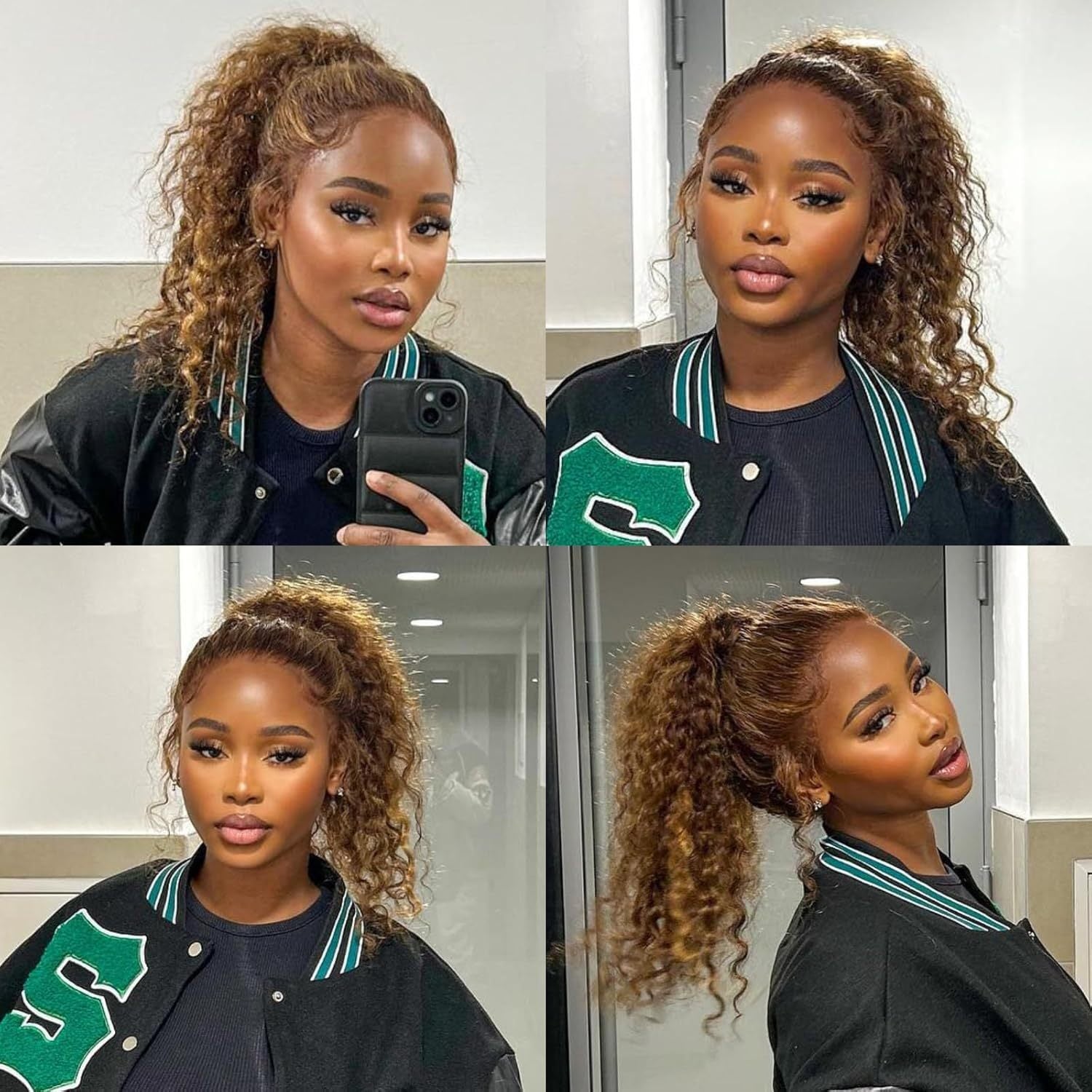 Highlight 200 Density 360 360 Frontal Closure Only Wig Full Hd Lace Front Wig 20 Inch P427 Deep Wave Lace Frontal Wig Real Human Hair For Women